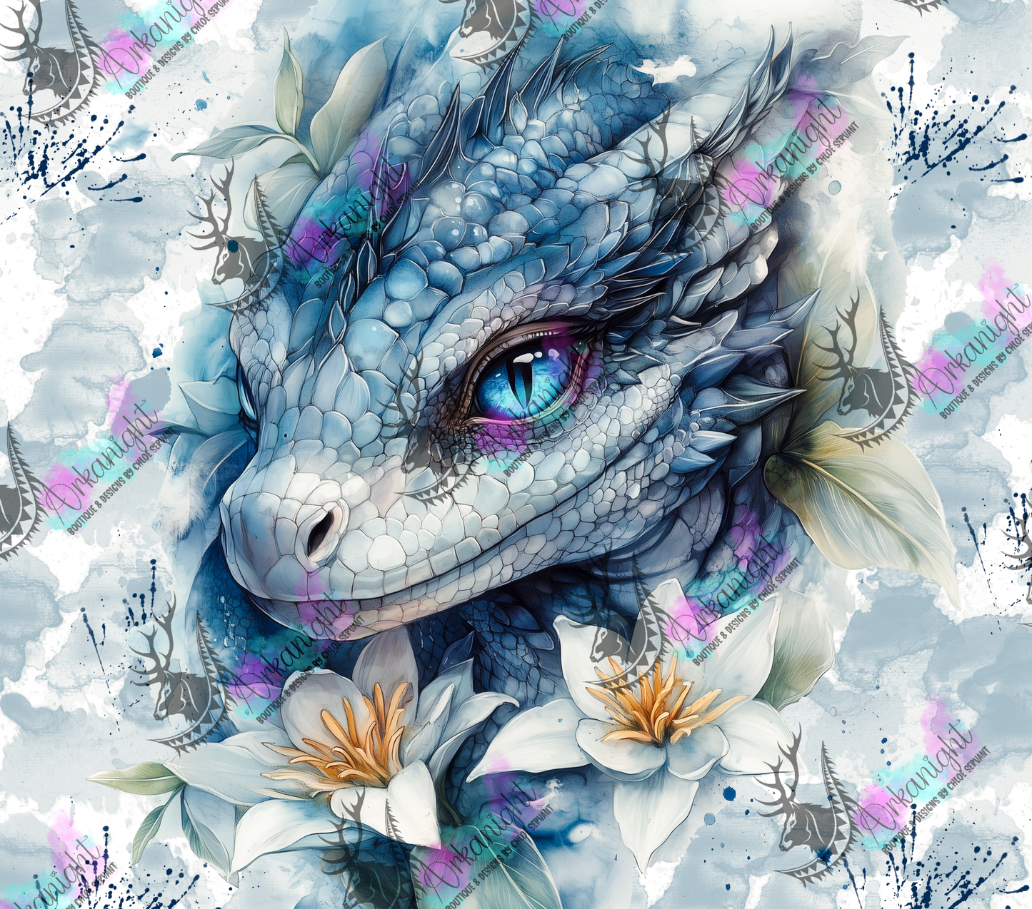Numérique - Collection Fantaisie 2026 - Dragon - Gris & Bleu
