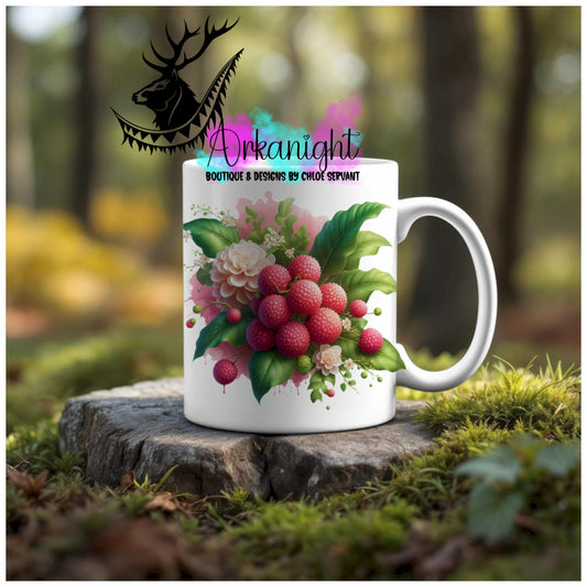 Numérique - Tasse en céramique - Collection Monstera & Fruit - Litchi