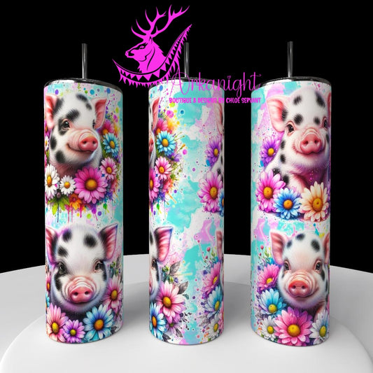Numérique - Collection Vivid Colors & Flowers - Animaux - Cochon Miniature
