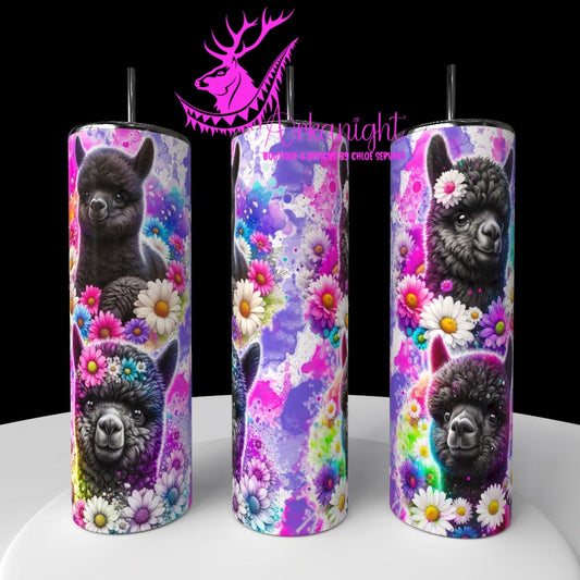 Numérique - Collection Vivid Colors & Flowers - Animaux - Alpaga Noir