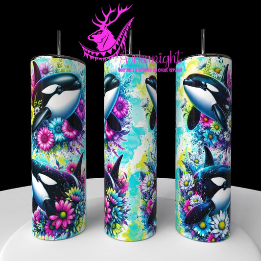 Numérique - Collection Vivid Colors & Flowers - Animaux - Orques