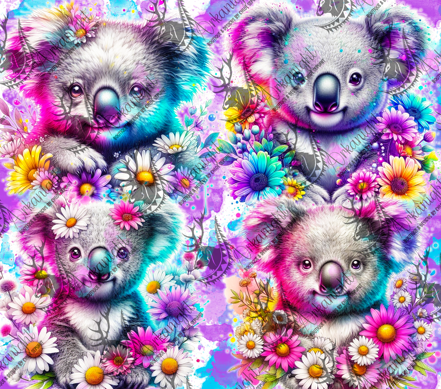 Numérique - Collection Vivid Colors & Flowers - Animaux - Koala