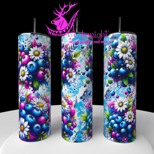 Gourde sur commande - Collection Vivid Colors & Flowers - Fruits - Bleuet