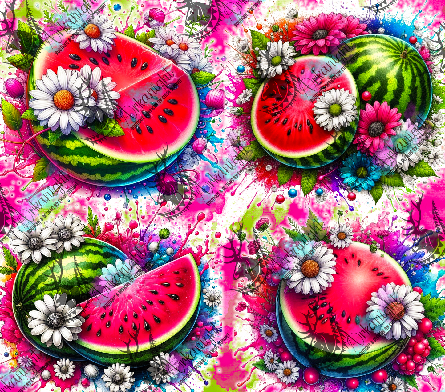 Numérique - Collection Vivid Colors & Flowers - Fruits - Melon D'eau