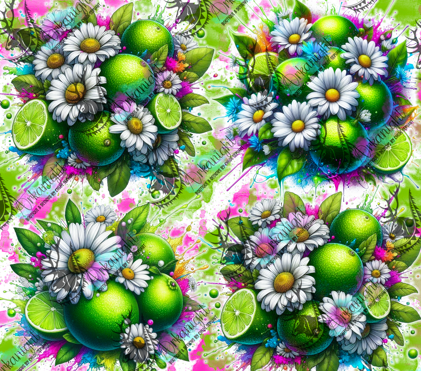Numérique - Collection Vivid Colors & Flowers - Fruits - Lime