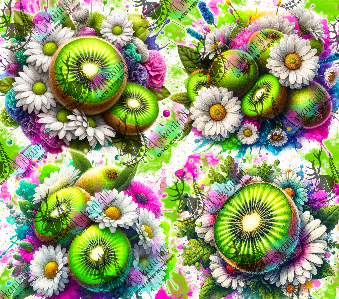 Numérique - Collection Vivid Colors & Flowers - Fruits - Kiwi