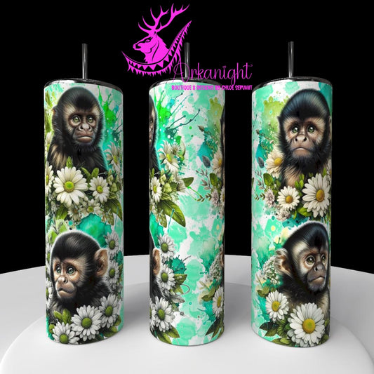 Numérique - Collection Vivid Colors & Flowers - Animaux - Singe Capucin