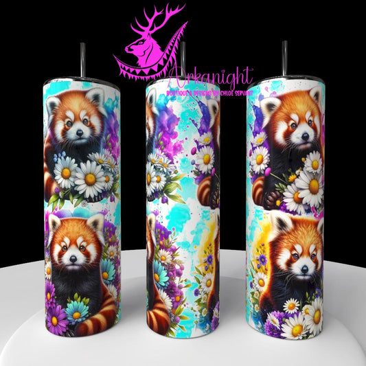 Gourde sur commande - Collection Vivid Colors & Flowers - Animaux - Panda Roux