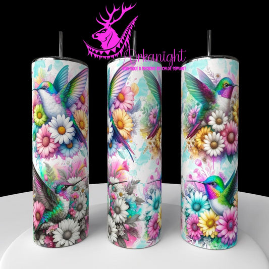 Gourde sur commande - Collection Vivid Colors & Flowers - Animaux - Colibris