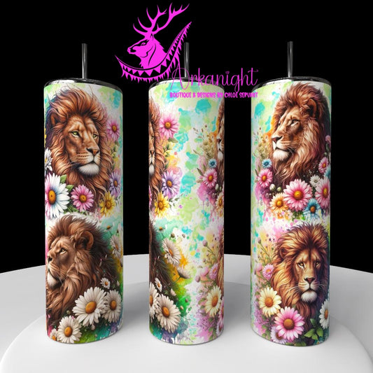 Gourde sur commande - Collection Vivid Colors & Flowers - Animaux - Lion