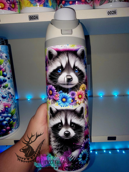 Owala DUPE 24 oz sur commande - Collection Vivid colors & Flowers - Raton