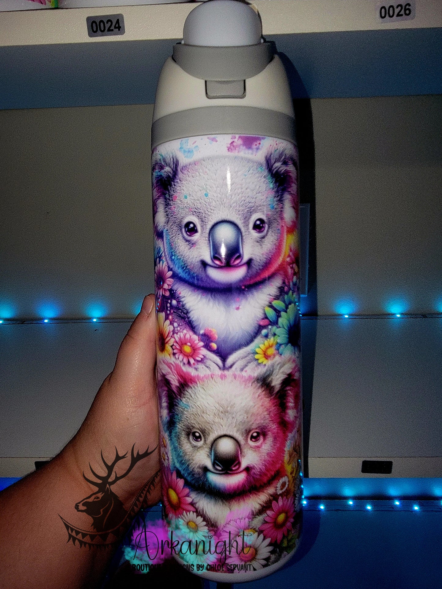 Owala DUPE 24 oz sur commande - Collection Vivid colors & Flowers - Koala