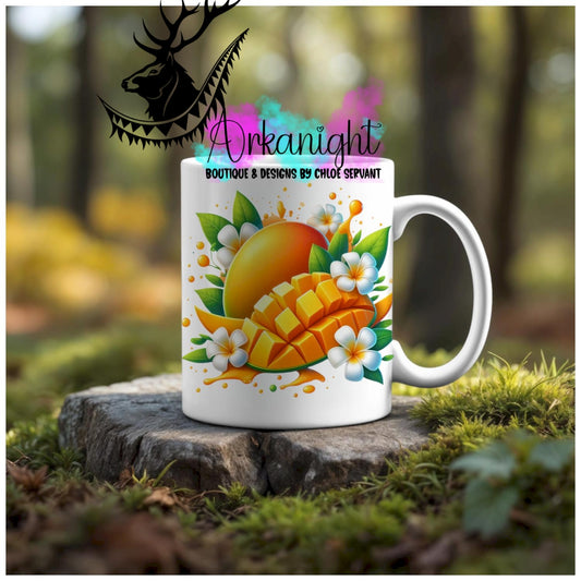 Numérique - Tasse en céramique - Collection Monstera & Fruits - Mangue