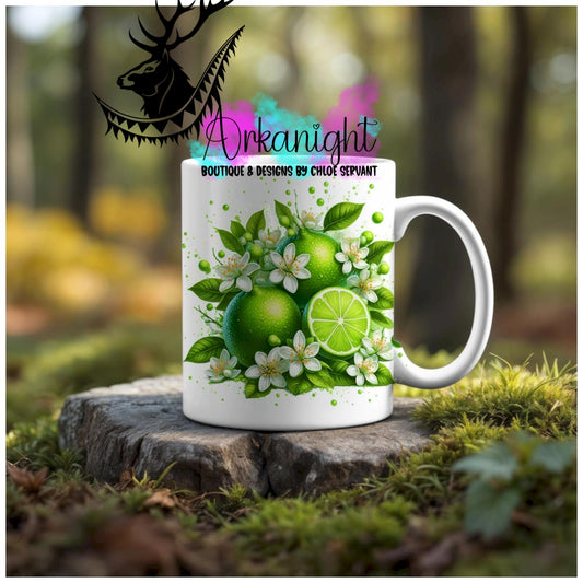 Numérique - Tasse en céramique - Collection Monstera & Fruit - Lime