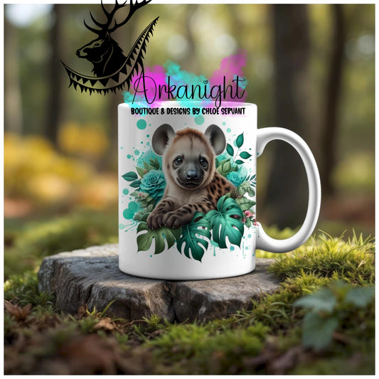 Numérique - Tasse en céramique - Collection Monstera & Animaux - Hyène