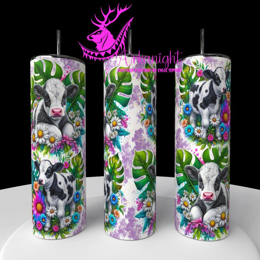 Numérique - Collection Vivid Colors & Flowers - Animaux - Vache Holstein