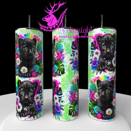 Numérique - Collection Vivid Colors & Flowers - Animaux - Panther Noir