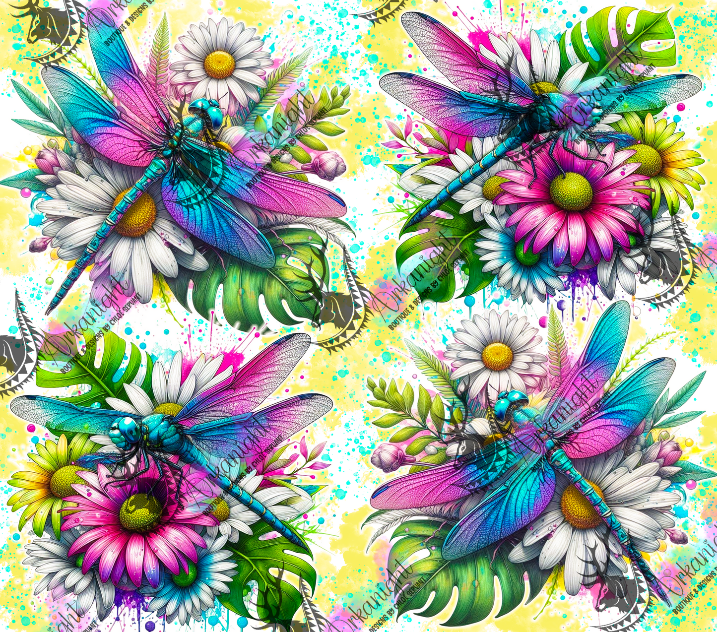 Numérique - Collection Vivid Colors & Flowers - Animaux - Libellules