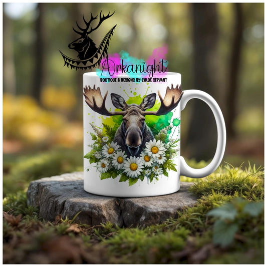 Numérique - Tasse en céramique - Collection Vivid Colors & Flowers - Animaux - Orignal