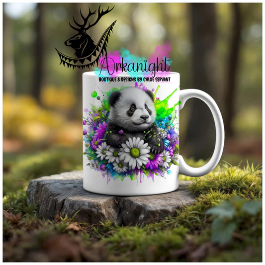 Numérique - Tasse en céramique - Collection Vivid Colors & Flowers - Animaux - Panda