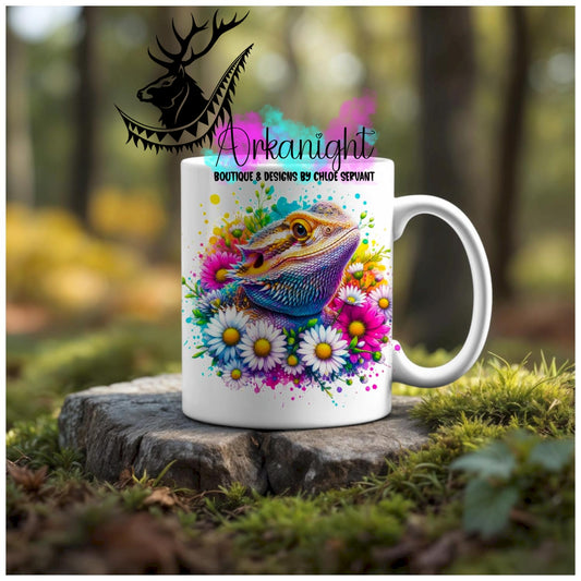 Numérique - Tasse en céramique - Collection Vivid Colors & Flowers - Animaux - Dragon Barbu