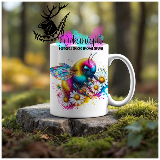 Numérique - Tasse en céramique - Collection Vivid Colors & Flowers - Animaux - Abeilles