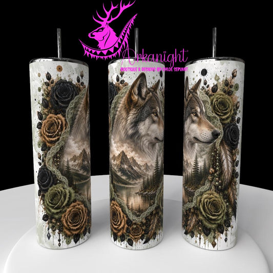 Numérique - Collection Boho 2026 - Double Exposition - Loup