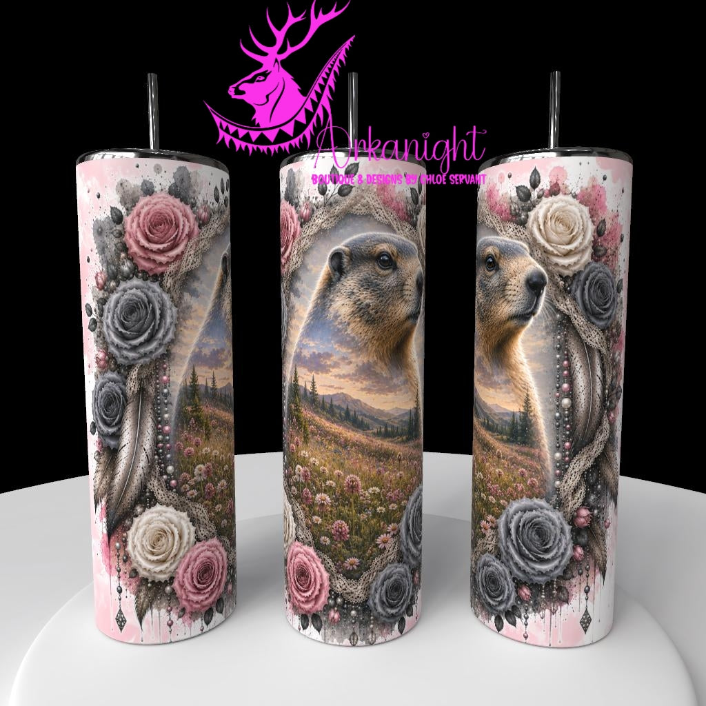 Gourde sur commande - Collection Boho 2026 - Double Exposition - Marmotte