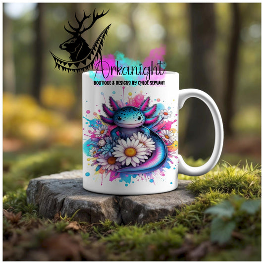 Numérique - Tasse en céramique - Collection Vivid Colors & Flowers - Animaux - Axolotl