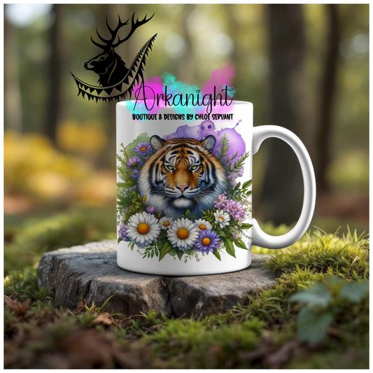 Numérique - Tasse en céramique - Collection Vivid Colors & Flowers - Animaux - Tigre