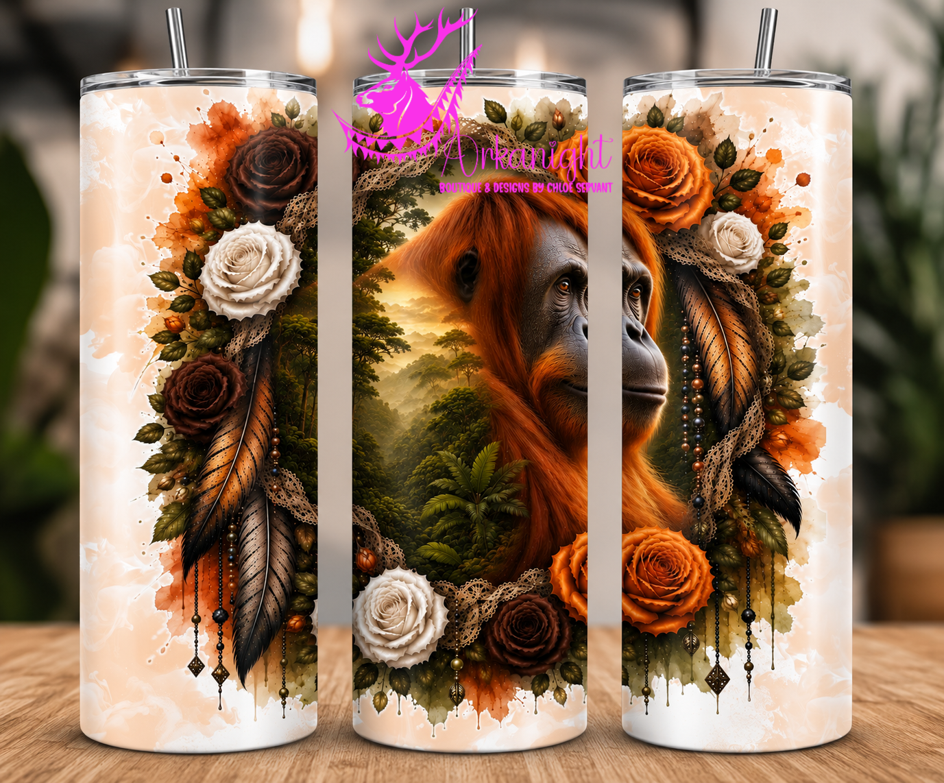 Gourde sur commande - Collection Boho 2026 - Double Exposition ♡ Ourang-Outang
