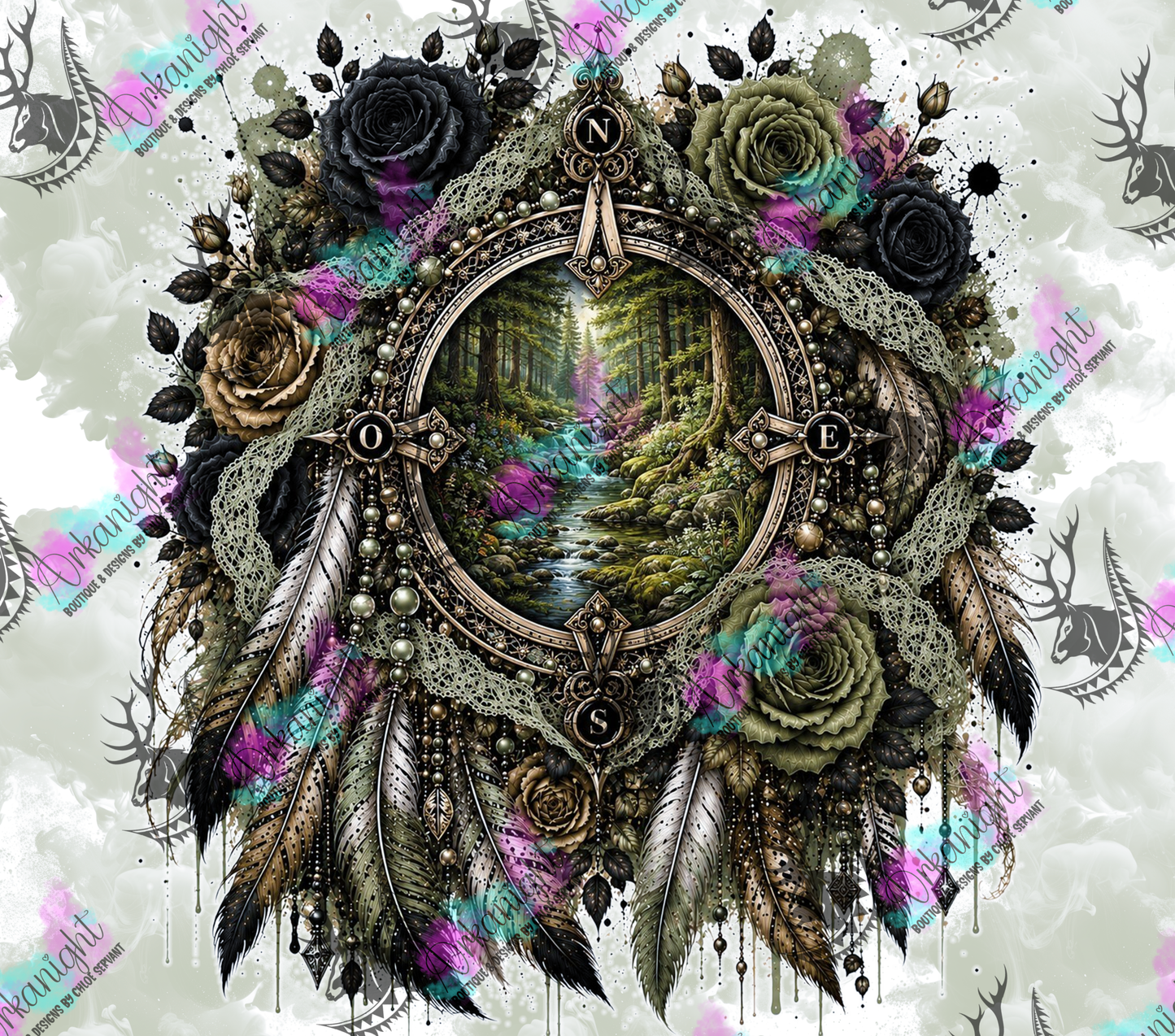 Numérique - Collection Boho 2026 -   Rose des Vents ♡ Forêt