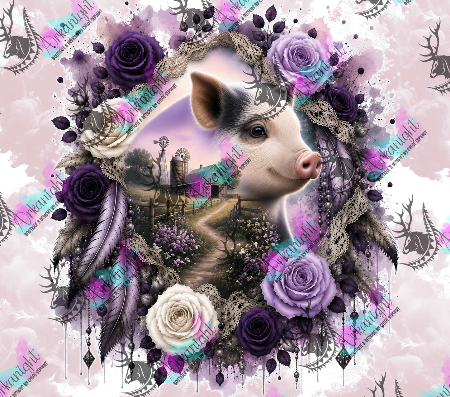 Numérique - Collection Boho 2026 -   Double Exposition ♡ Cochon
