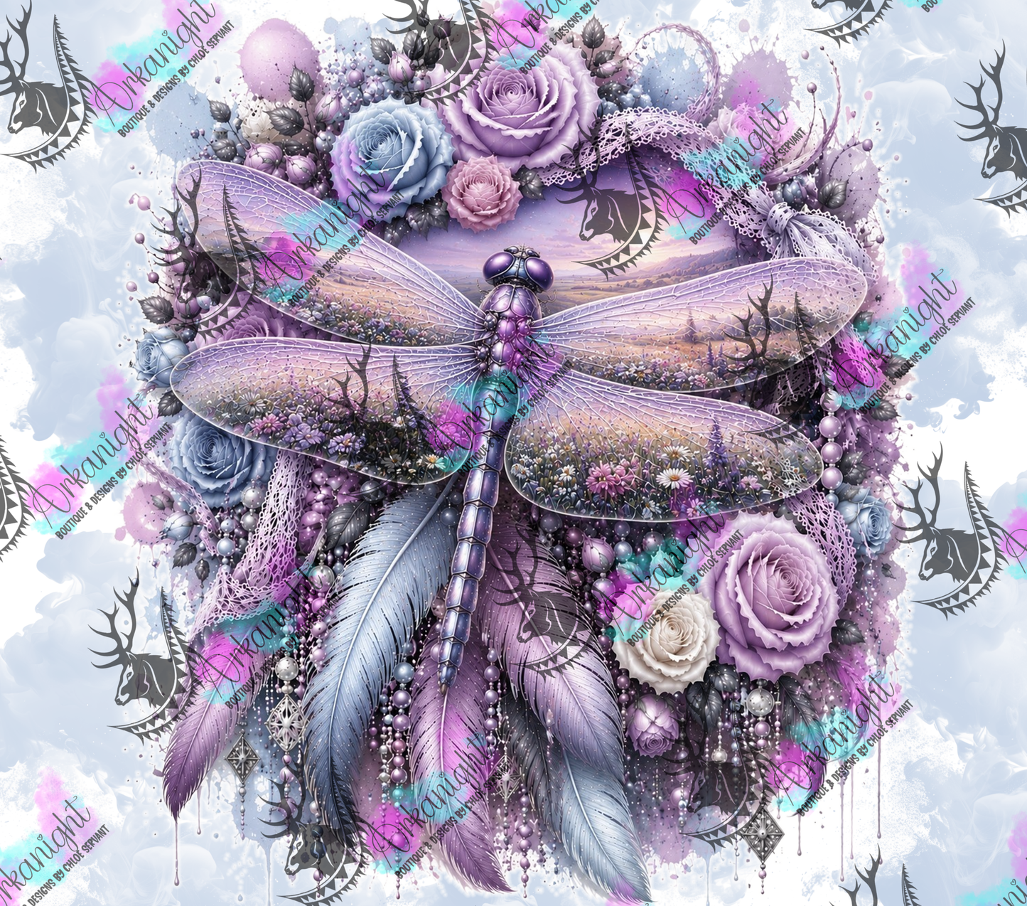 Numérique - Collection Boho 2026 -   Double Exposition ♡ Libellule