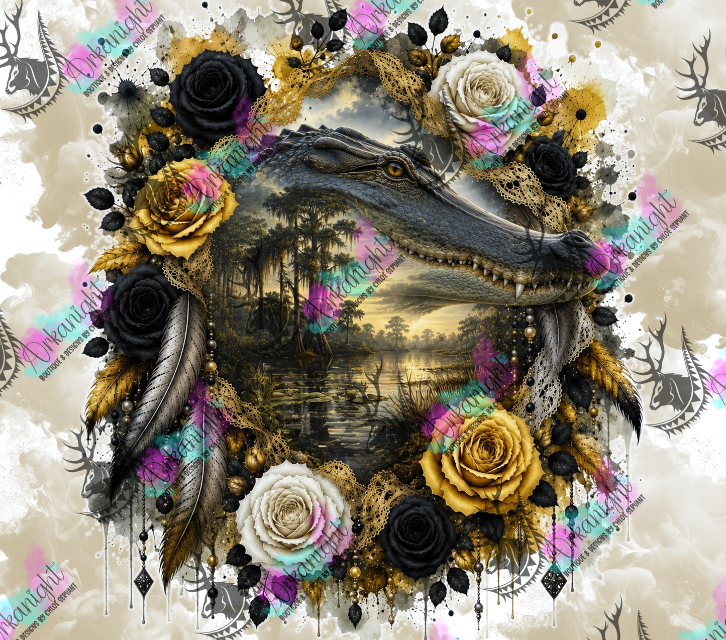 Numérique - Collection Boho 2026 -   Double Exposition ♡ Crocodile