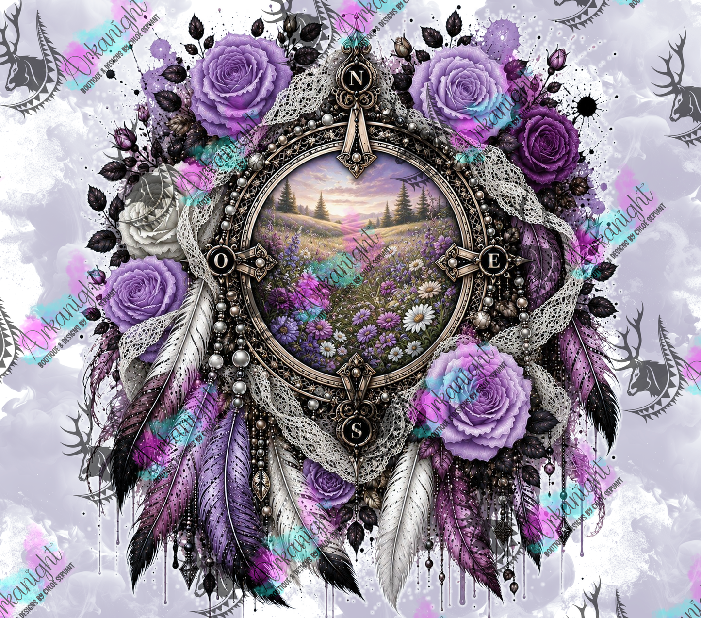Numérique - Collection Boho 2026 -   Rose des Vents ♡ Prairie Fleurie