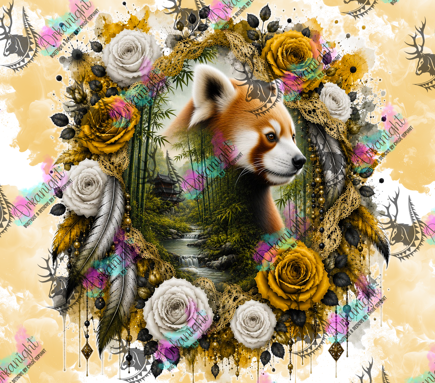 Numérique - Collection Boho 2026 -   Double Exposition ♡ Panda Roux
