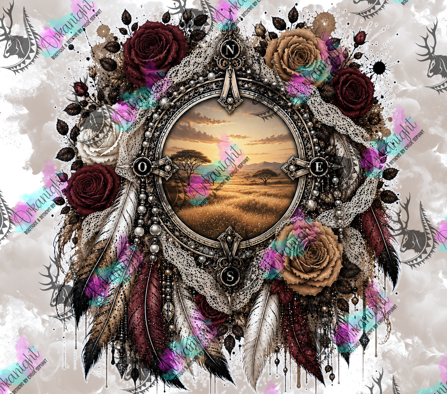 Numérique - Collection Boho 2026 -   Rose des Vents ♡ Savane