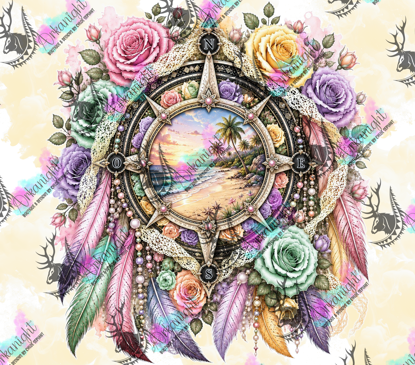 Numérique - Collection Boho 2026 -   Rose des Vents ♡ Plage