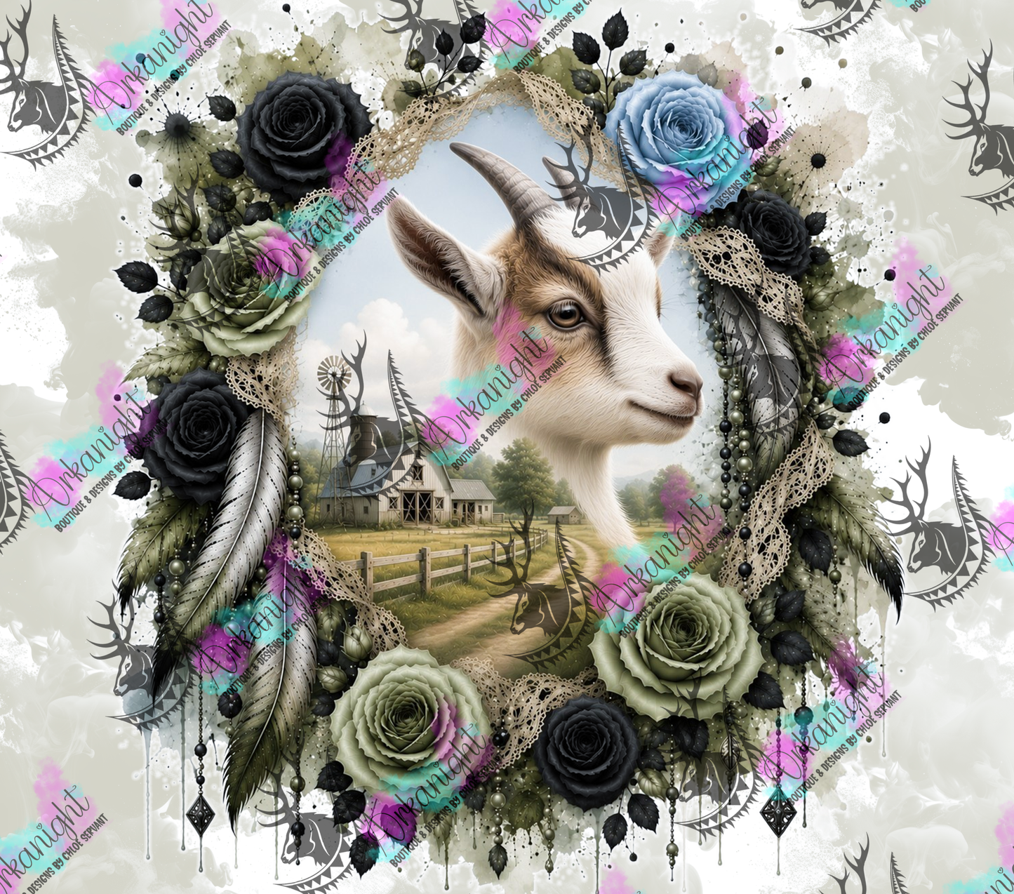 Numérique - Collection Boho 2026 -   Double Exposition ♡ Chèvre