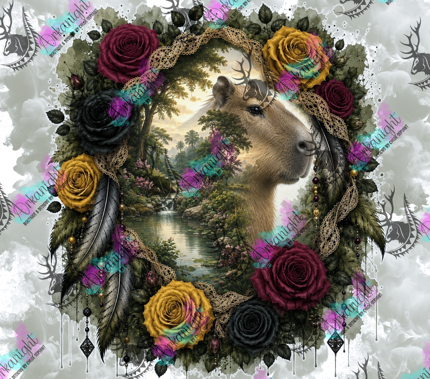 Numérique - Collection Boho 2026 -   Double Exposition ♡ Capybara