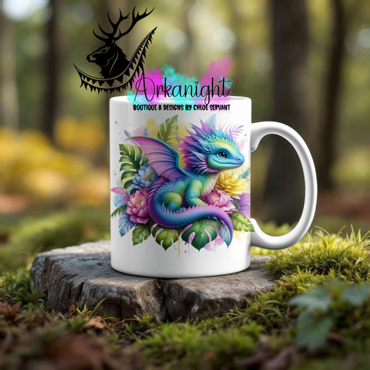 Numérique - Tasse en céramique - Collection Monstera & Dragon ♡ Pastelle