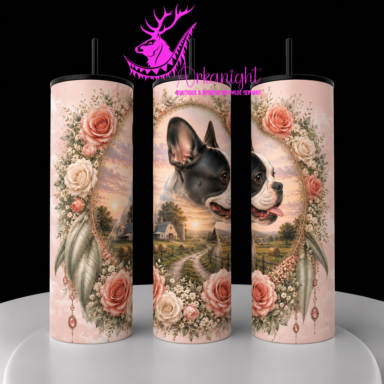 Gourde sur commande - Collection Boho 2026 - Double Exposition ♡ Portrait ♡ Lily