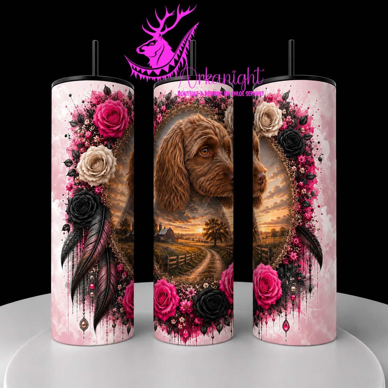 Numérique - Collection Boho 2026 -   Double Exposition ♡ Portrait ♡ Moka