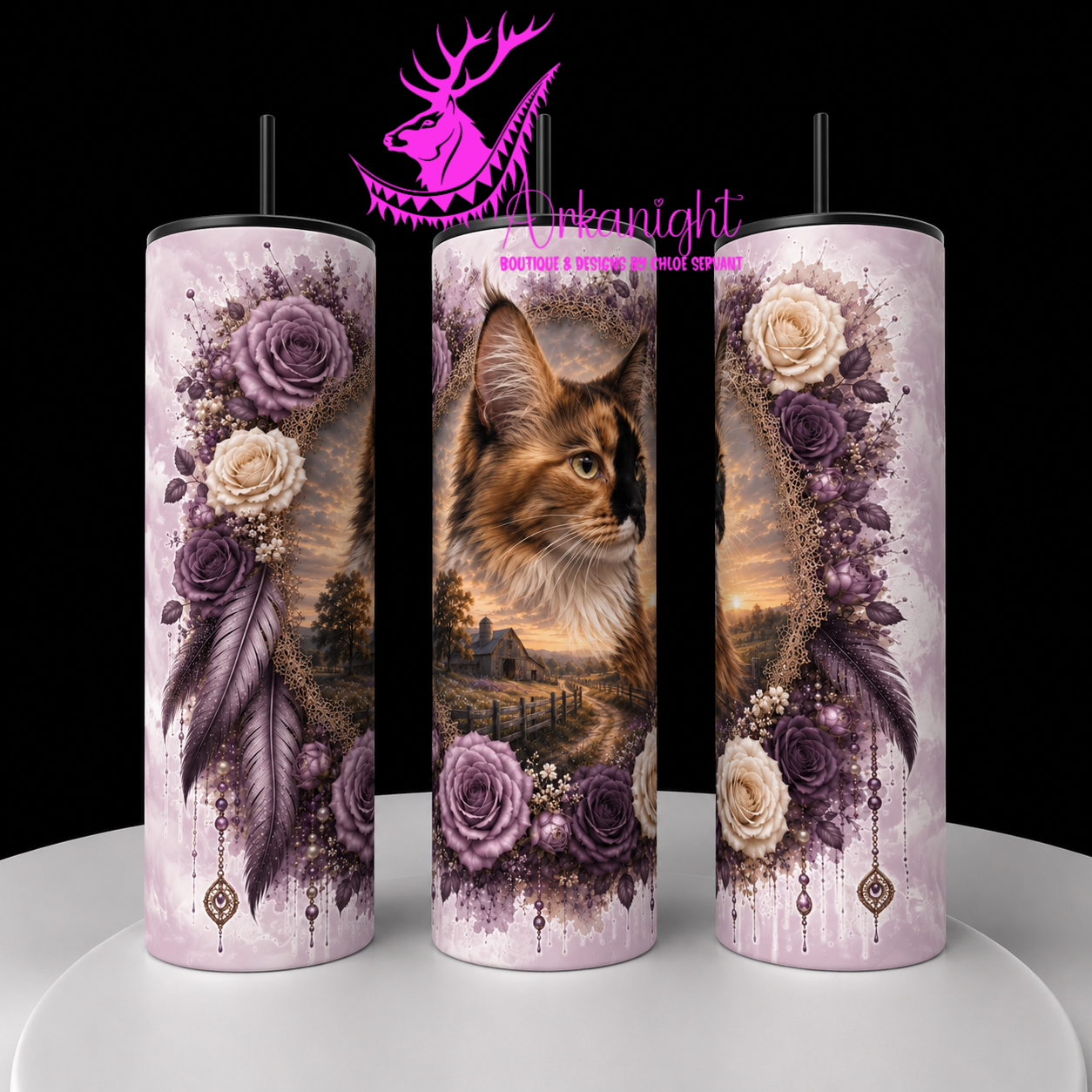 Numérique - Collection Boho 2026 -   Double Exposition ♡ Portrait ♡ Gaïa ♡ 01