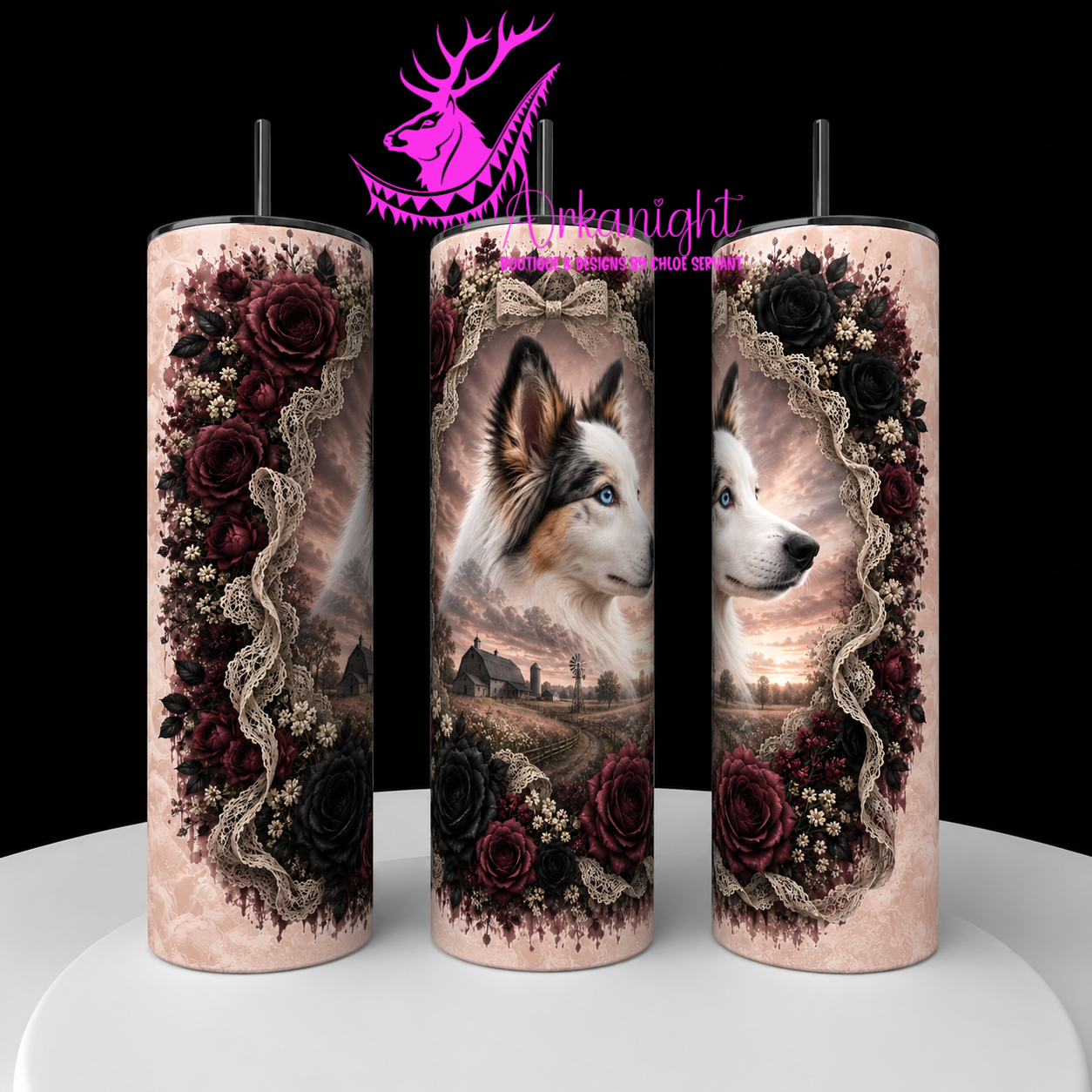 Gourde sur commande - Collection Boho 2026 - Double Exposition ♡ Portrait ♡ Berger