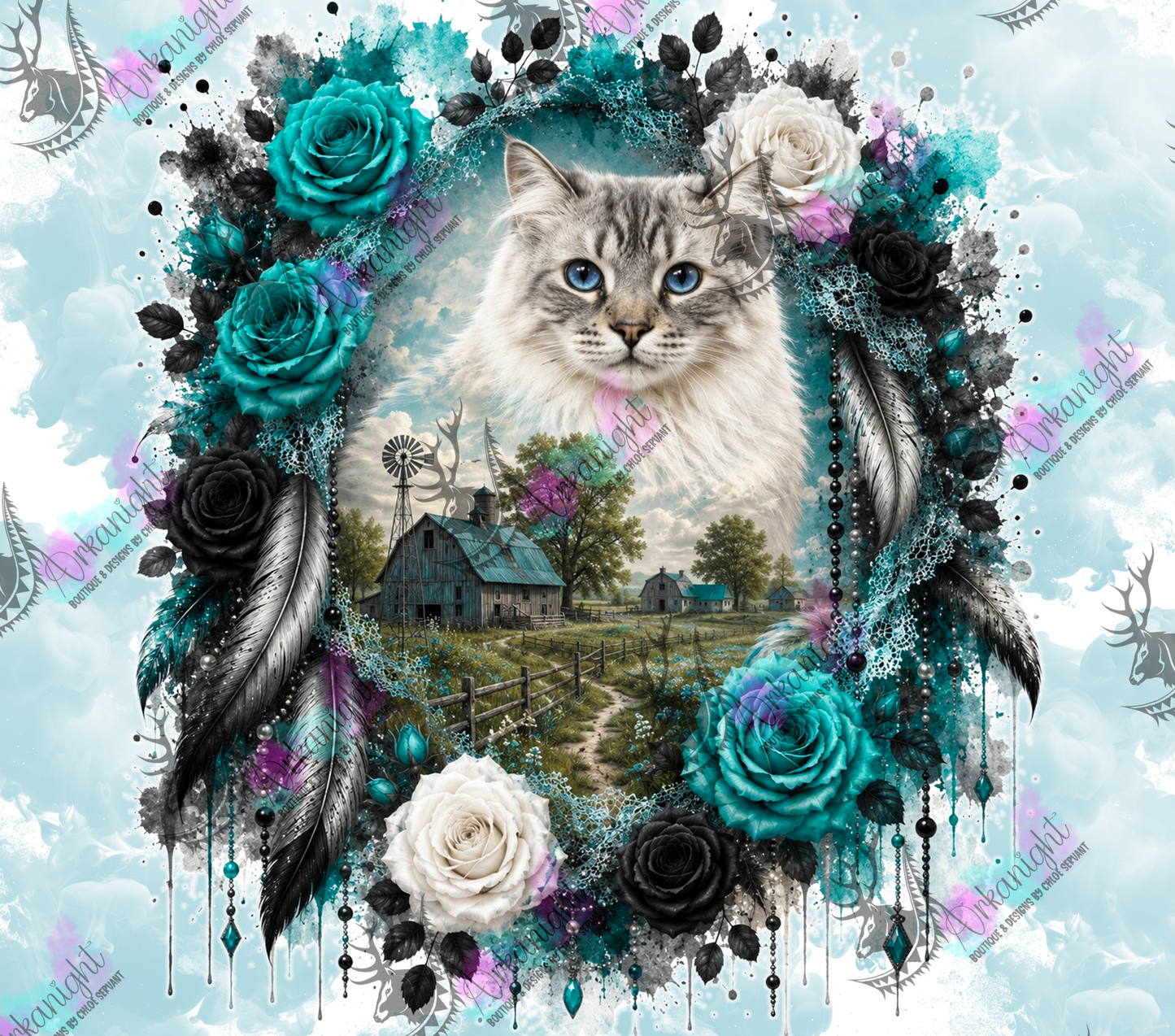 Numérique - Collection Boho 2026 -   Double Exposition ♡ Portrait ♡ Simba