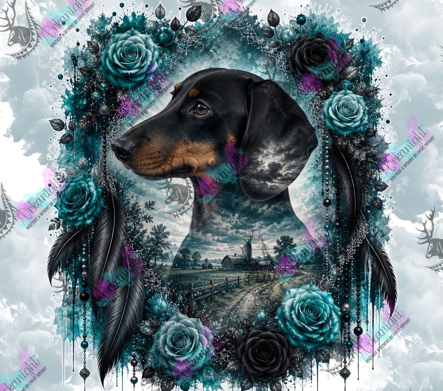 Numérique - Collection Boho 2026 -   Double Exposition ♡ Portrait ♡ Turbo