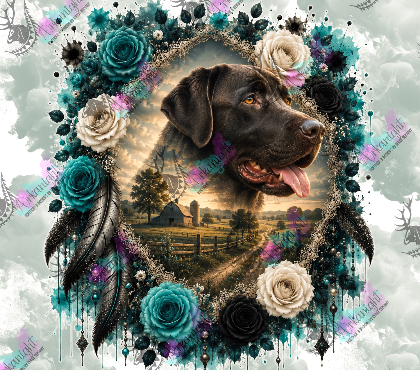 Numérique - Collection Boho 2026 -   Double Exposition ♡ Portrait ♡ Arthur