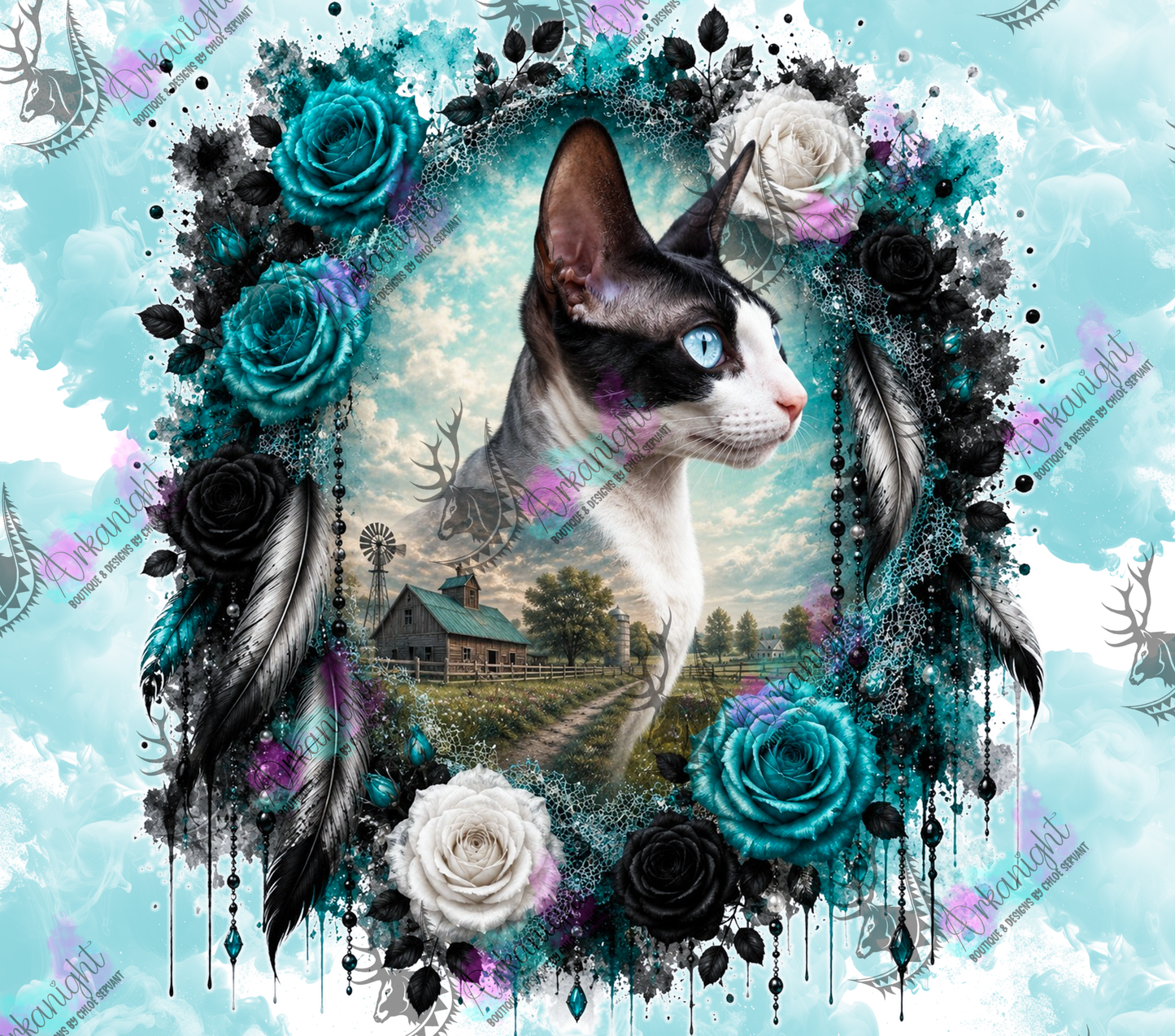 Numérique - Collection Boho 2026 -   Double Exposition ♡ Portrait ♡ Monah